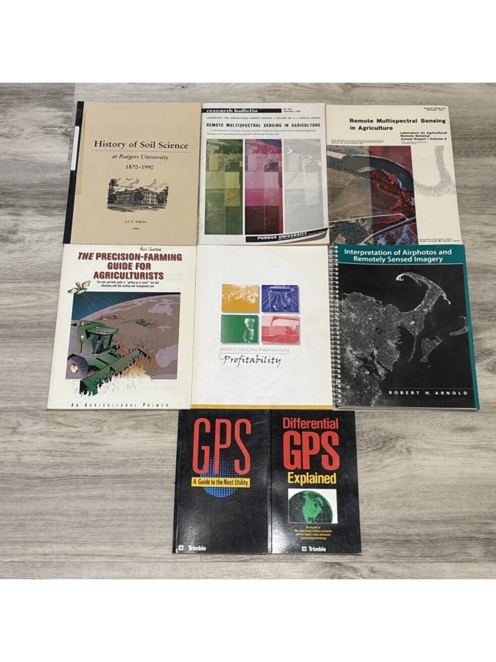 Precision Agricultural Farming Books Lot 8 Research Management Remote Sensing
